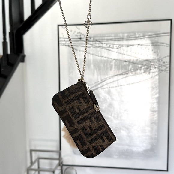 Fendi Handbags - EUC rare FENDI authentic mini pouch